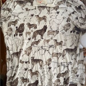 Anthropologie dogs print T-shirt